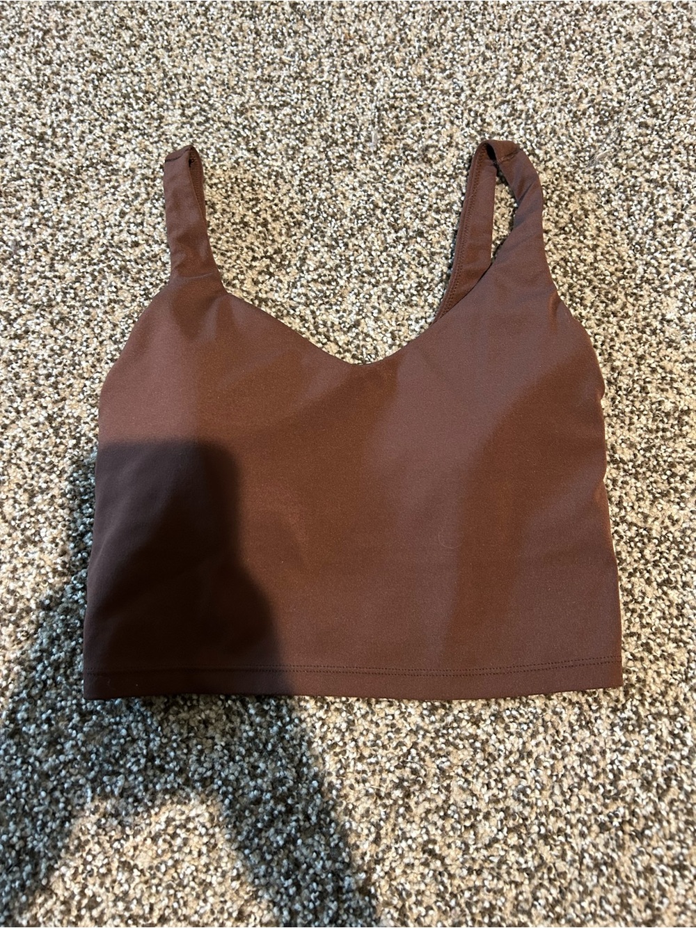Aerie Offline Cropped Brown Tank Top
